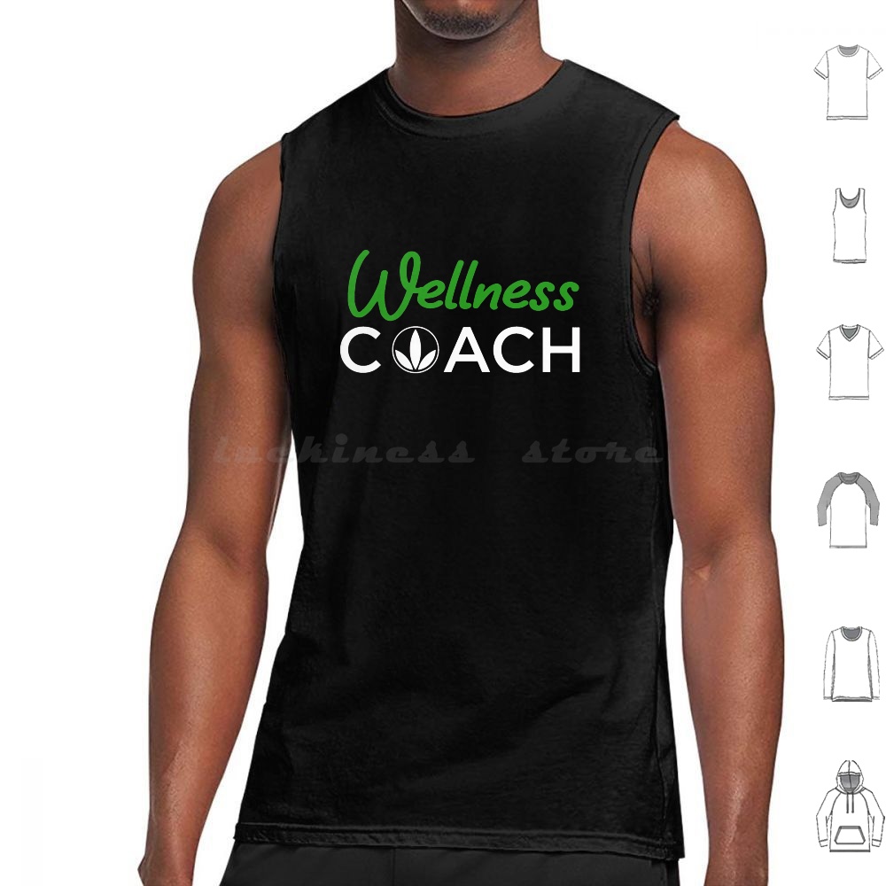 Nutrition Fitness And Wellness - Camisetas Sem Manga de Algodão Estampadas